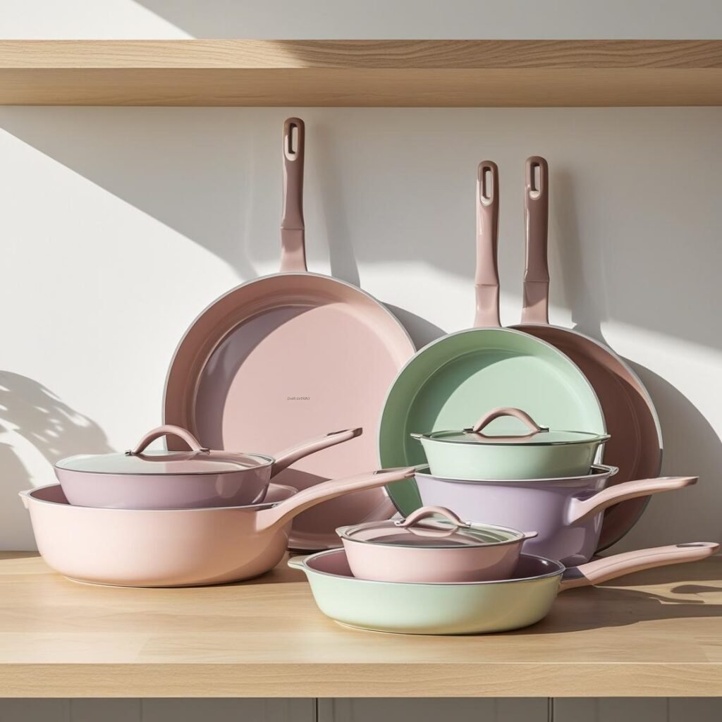 caraway nonstick ceramic cookware set