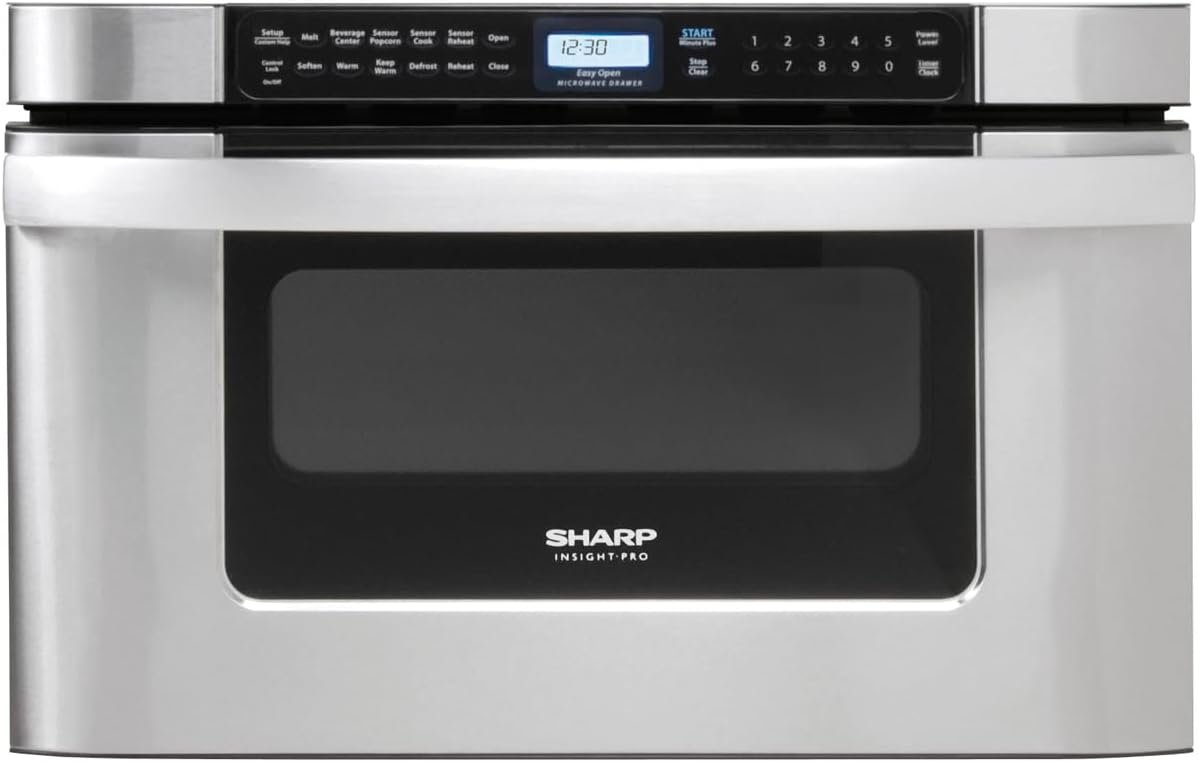 Premium SHARP Microwave Drawer Oven – 24-Inch, 1.2 cu ft, 950W Stainless Steel