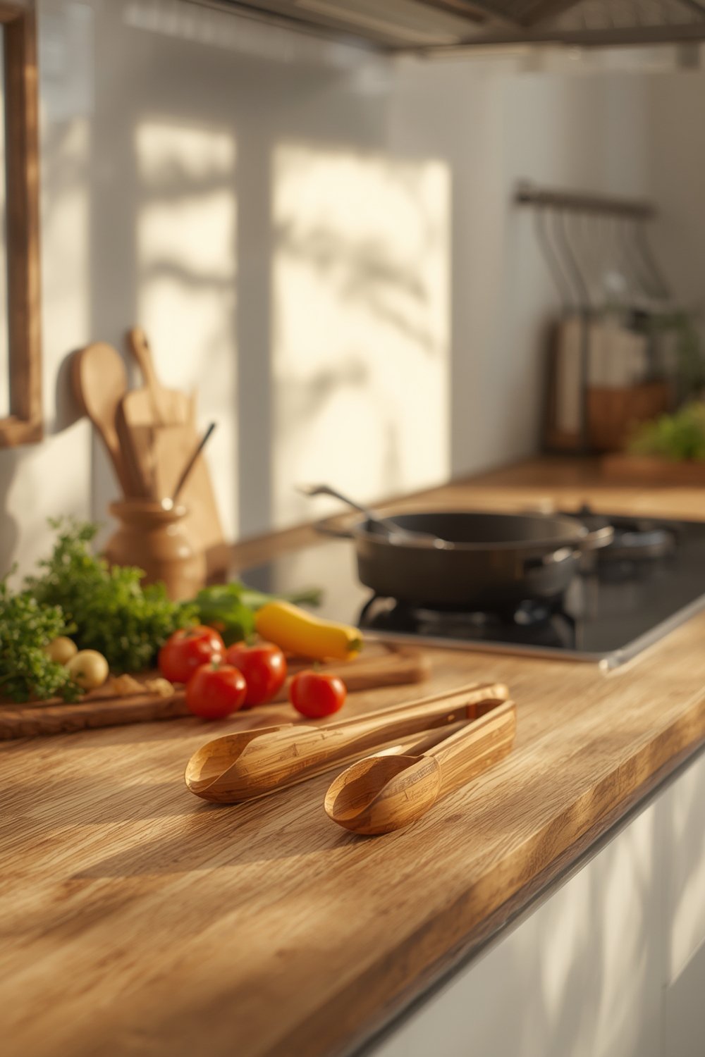 bamboo tongs product view