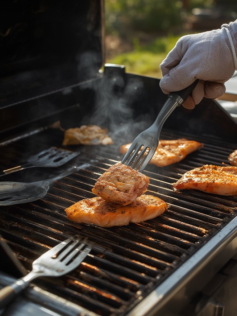 fish turner in action