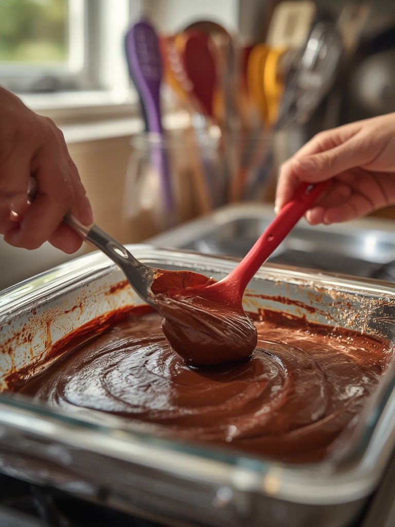 mini spatulas in action