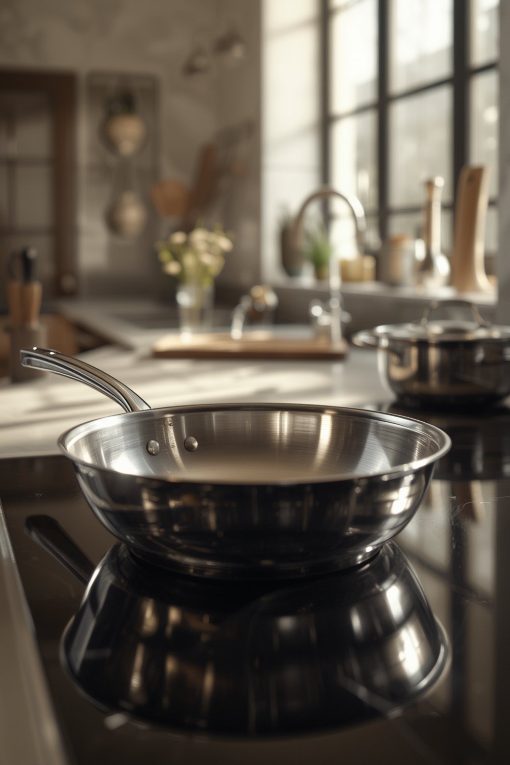 stainless skillet product view