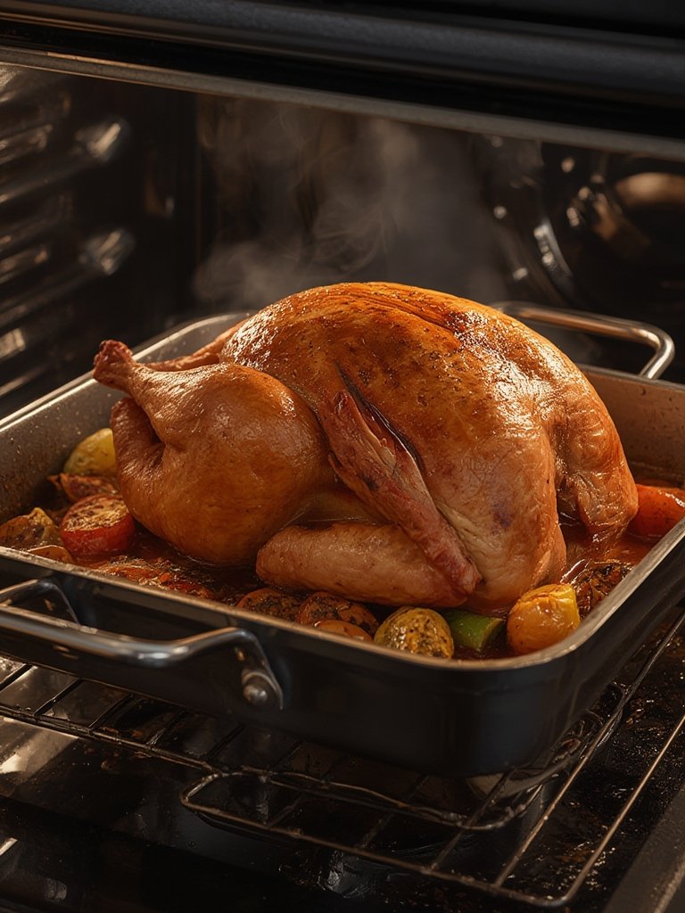 roasting pan in action